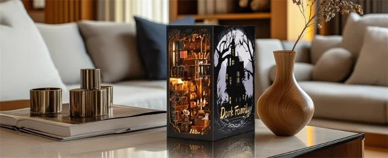 Wood DIY Hand Assembling Desktop Figurines Creative Cabin Moulding Modern Aesthetic Home Decoration Crafts Halloween Funny Gift