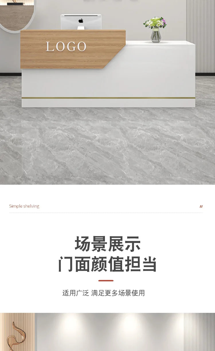 Decoration Reception Desks Displaycheckout Counter Reception Desks Beauty Salon Mostrador Negocio Commercial Furniture