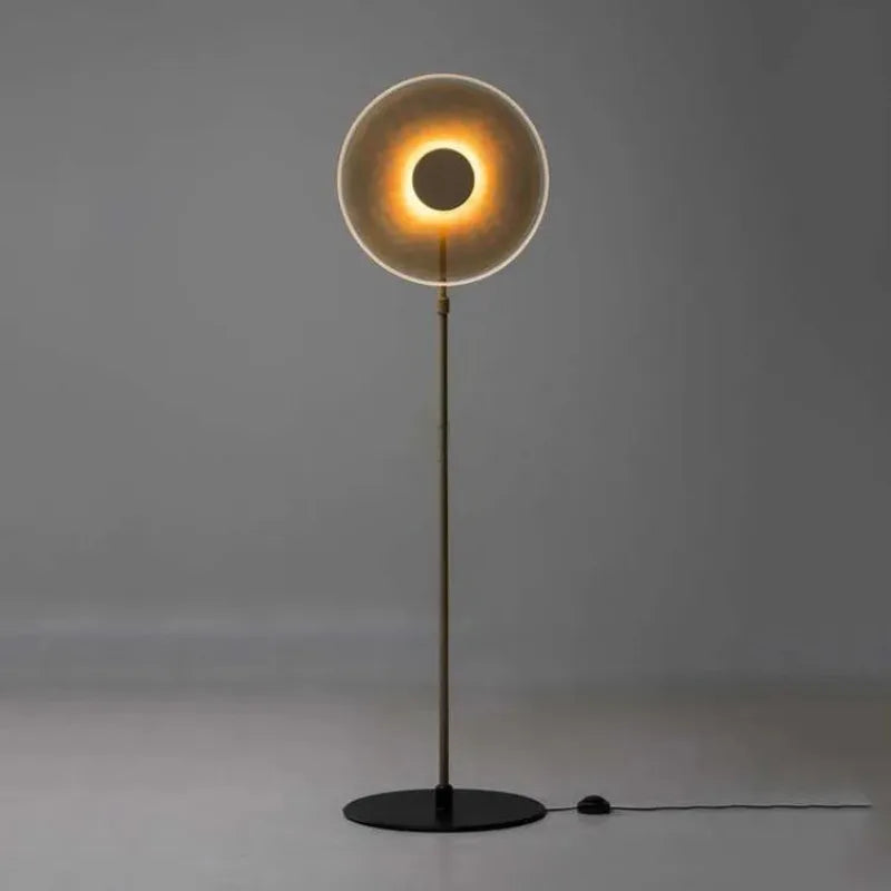 Modern Minimalist Designer round Study and Bedroom Hotel Acrylic Living Room Dining Room Model Room Sun Floor Lamp