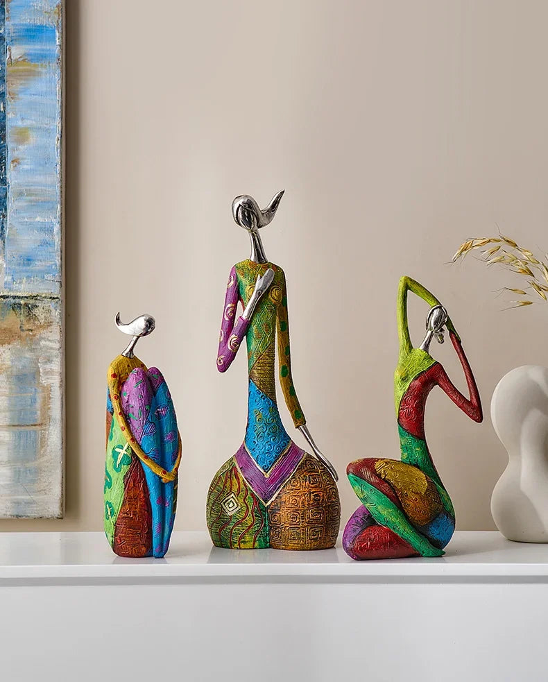Desk Decoration Christmas Gift Creative Abstract Home Decoration Character Sculpture Living Room Desktop Decoration Ornaments