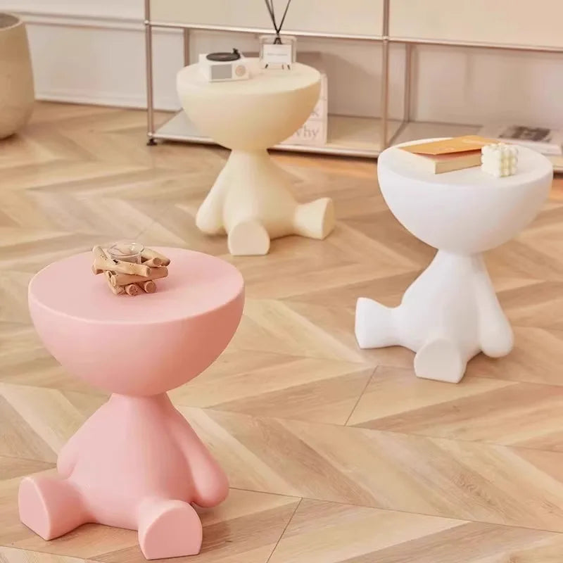 Coffee Table Sofa Tea Side Table Living Room Small Furniture  Round Multifunction Night Desk Morden Cute Decoration Whimsical