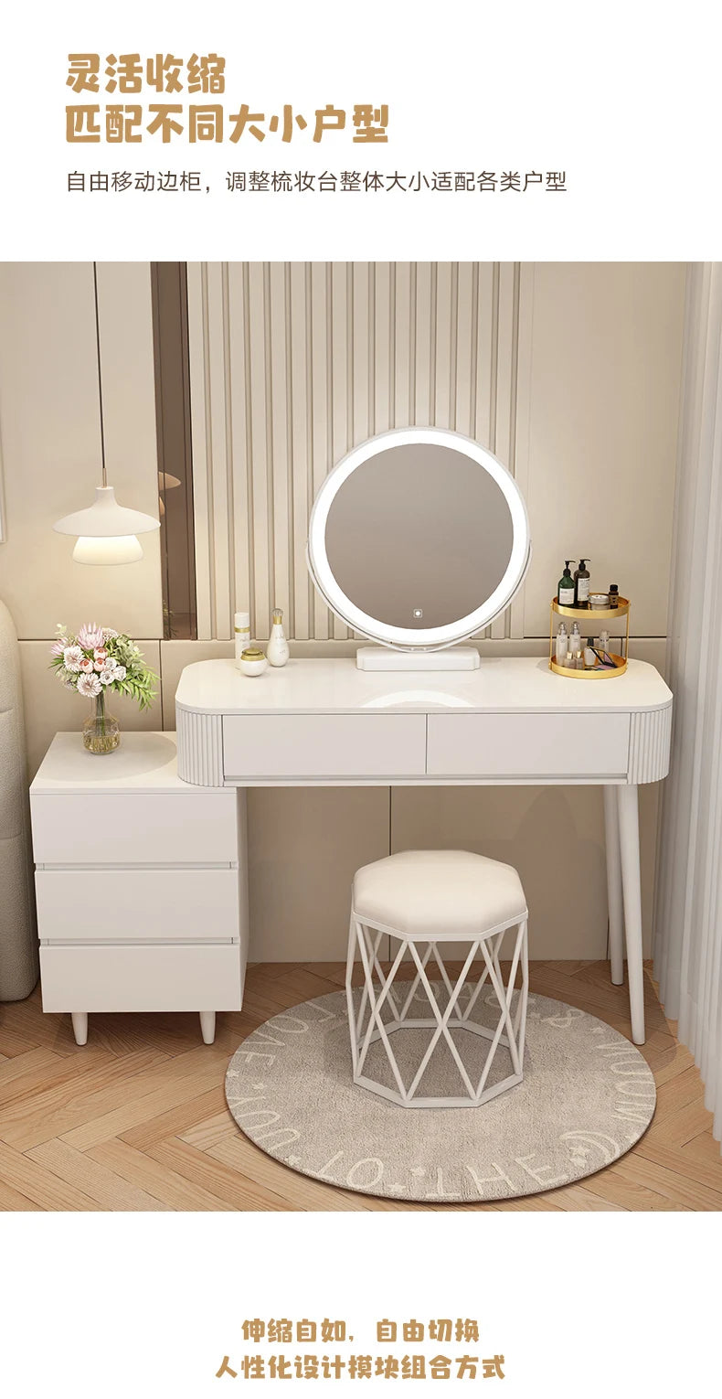 Decoration Vanity Table Bedroom Modern Storage Vanity Table Dresser Drawer Coiffeuse De Chambre Maquillage Bedroom Furniture