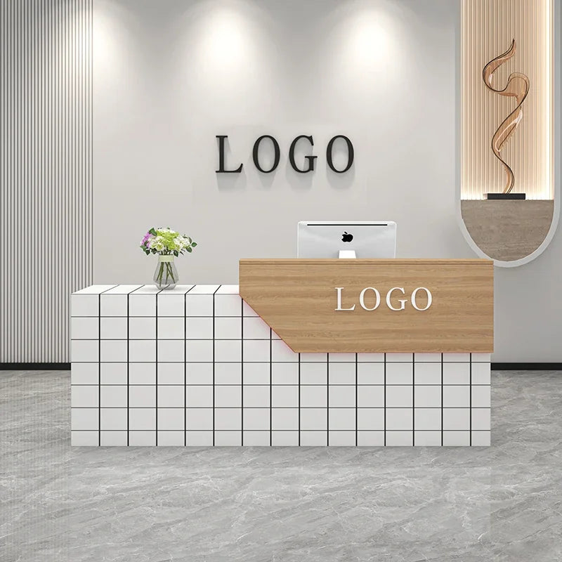 Decoration Reception Desks Displaycheckout Counter Reception Desks Beauty Salon Mostrador Negocio Commercial Furniture