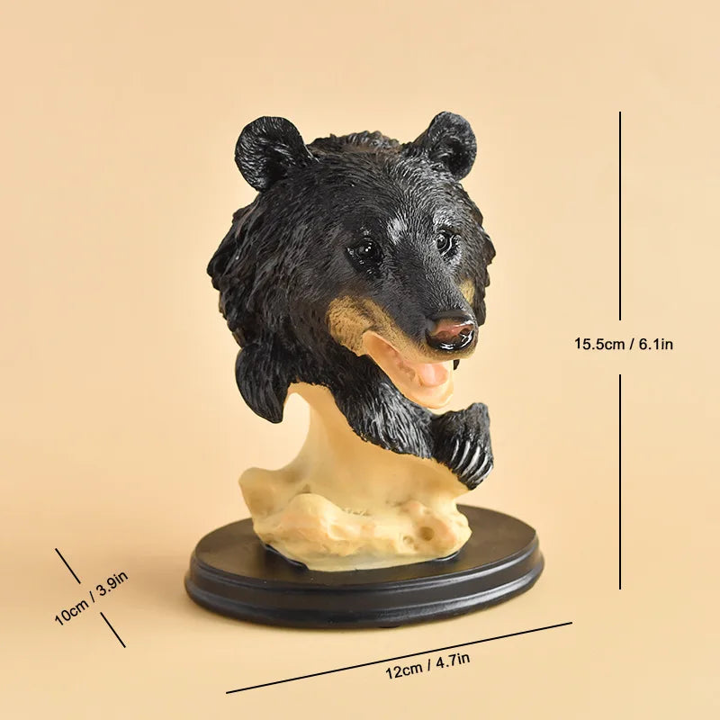 Black Bear Display Home Living Room TV Cabinet Porch Decoration Home Decor Desk Accessories