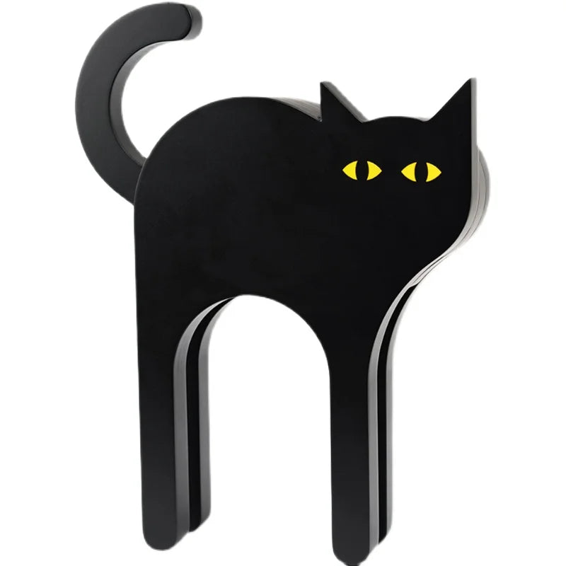 Black Cat Decoration Wall Desktop Nordic Ins Style Creative Home Modern Style Bedroom Living Room Coffee Table Home Accessories