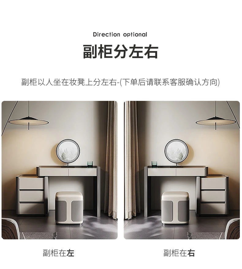 Decoration Drawer Vanity Table Living Room Modern Vanity Table Dresser Coiffeuse Avec Miroir Et Tabouret Bedroom Furniture
