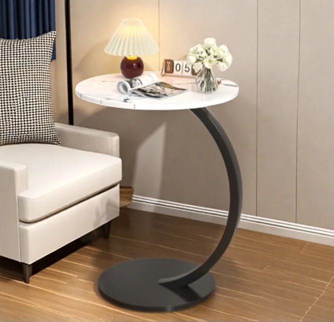 Coffee Tables Light Luxury Side Table Round Flower Bedside Table Bedside Home Study Desk Auxiliary Desk Living Room Furniture