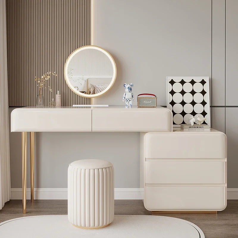Decoration Vanity Table Dresser Storage Bedroom Vanity Table Drawer Tocador De Maquillaje Mueble Con Espejo Bedroom Furniture