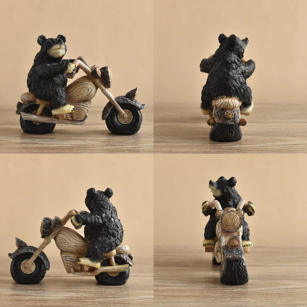 Black Bear Display Home Living Room TV Cabinet Porch Decoration Home Decor Desk Accessories