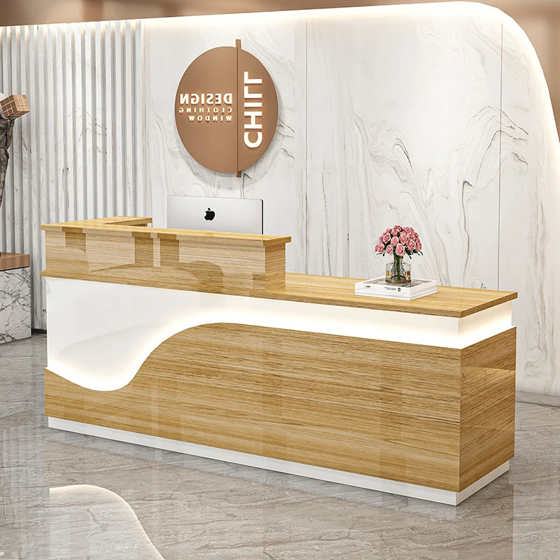 Display Kitchen Reception Desks Decorations Counter Desk Reception Desks Beauty Salon Mostrador Negocio Commercial Furniture