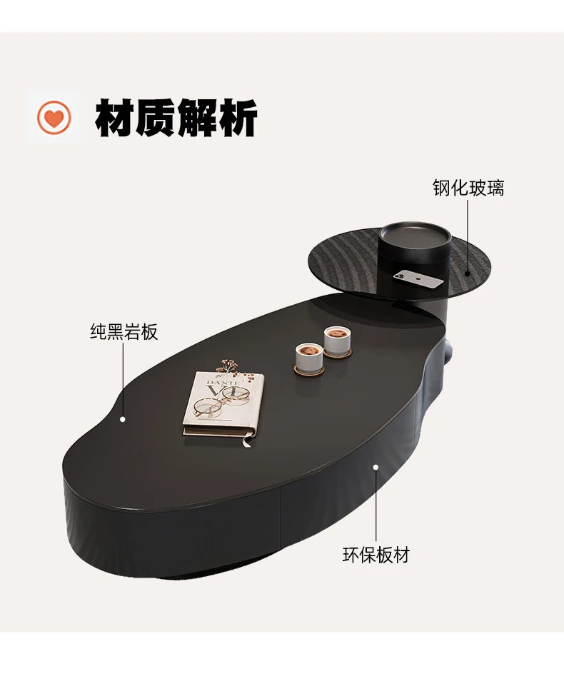 Modern Simple Coffee Table Decor Luxury Unique Design Coffee Table Premium Effect Table Basse De Salon Living Room Furniture