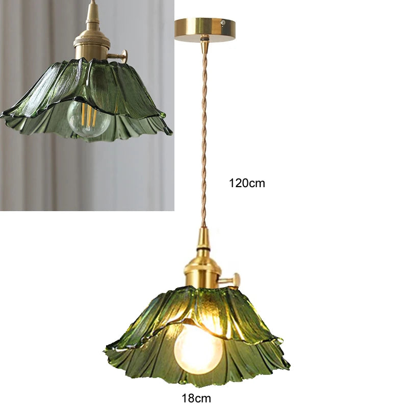 Home Decoration Lighting Retro Pendant Lamp Glass Hanging Lamp Living Room Dining Kitchen Island Chandelier Indoor Ceiling Light