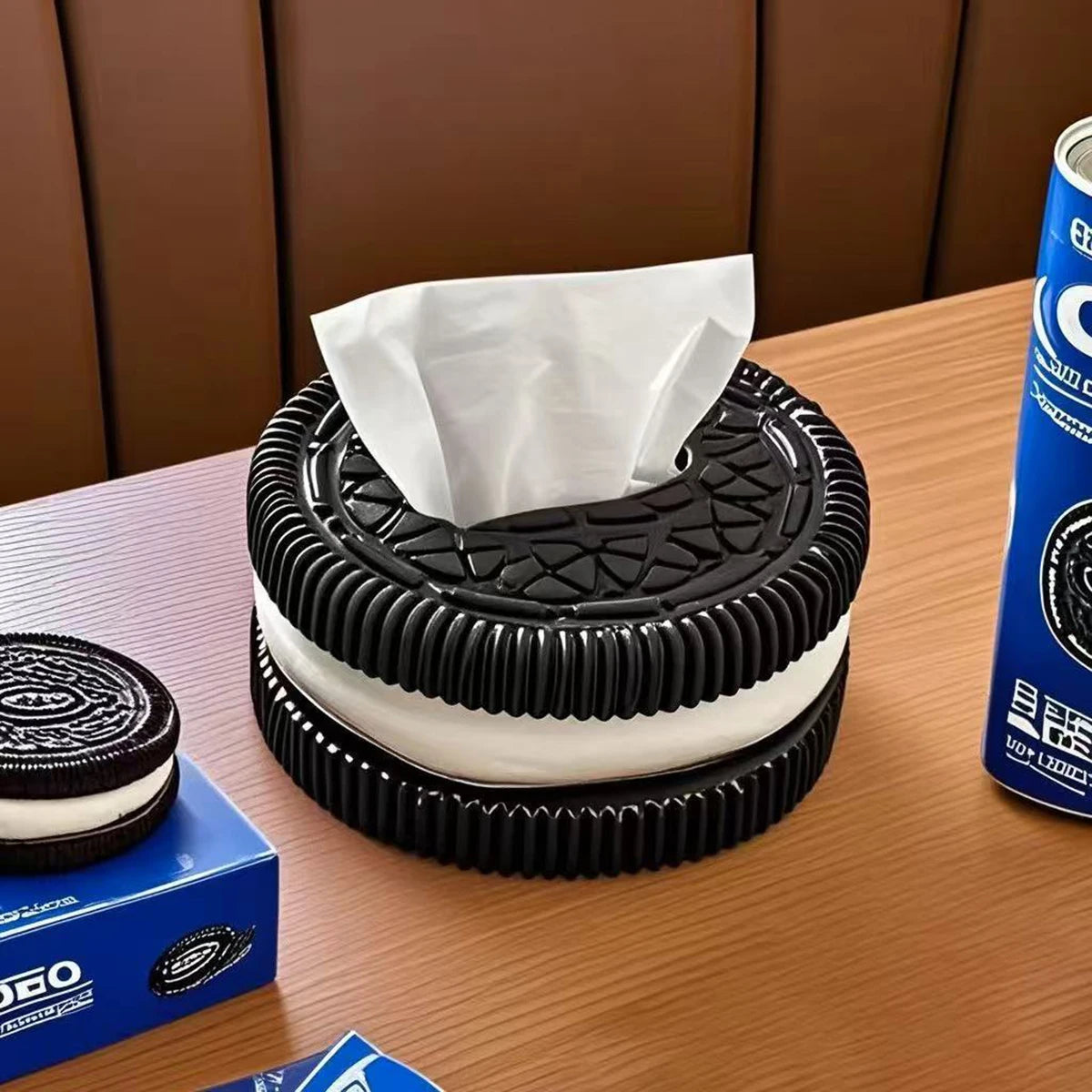 Creative Oreo tissue box, living room, home, desktop decoration, paper box