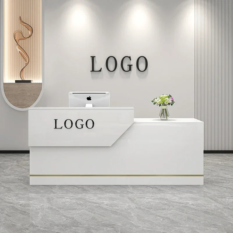 Decoration Reception Desks Displaycheckout Counter Reception Desks Beauty Salon Mostrador Negocio Commercial Furniture