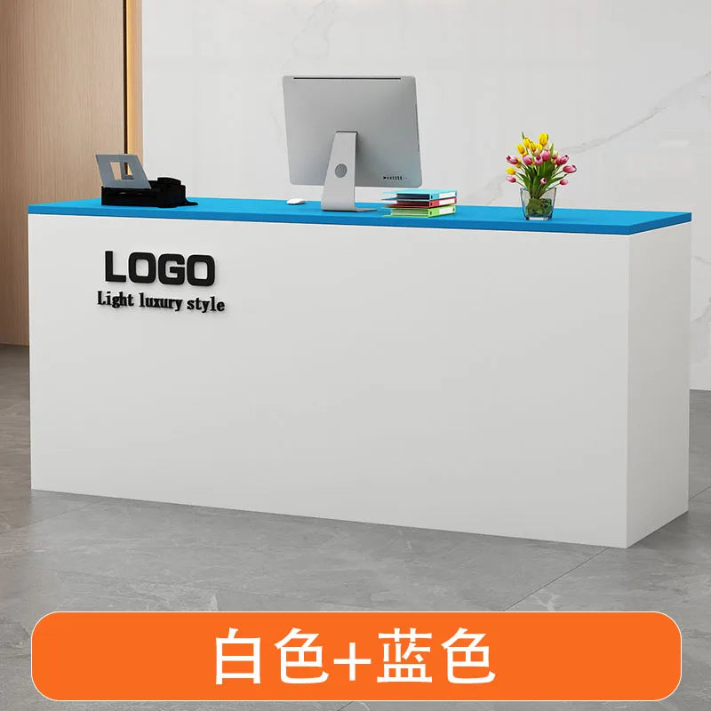 Display Modern Reception Desks Decorations Beauty Salon Reception Desks Checkout Counter Mostrador Negocio Commercial Furniture