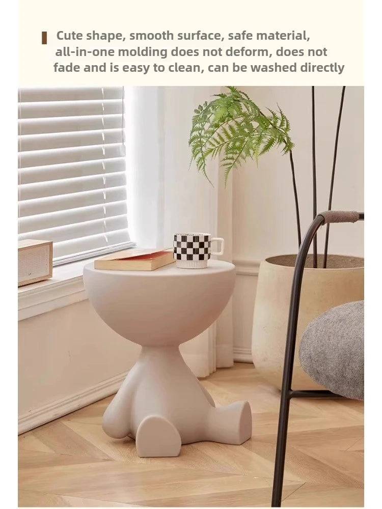 Coffee Table Sofa Tea Side Table Living Room Small Furniture  Round Multifunction Night Desk Morden Cute Decoration Whimsical