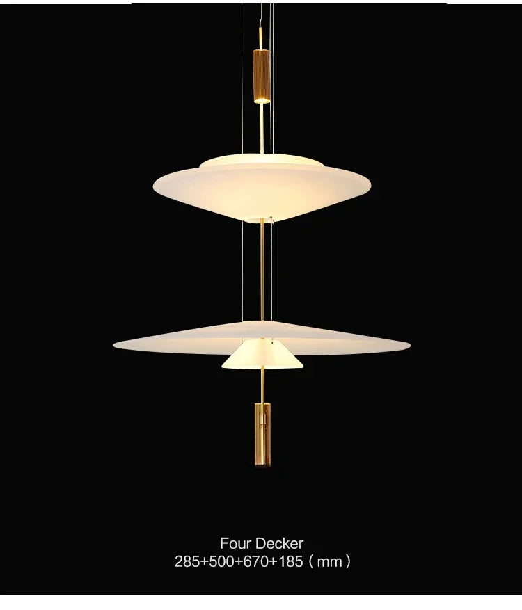 Designer Personality LED Hanging Lamp Flying Saucer Home Decor Denmark Dining Table Bar Living Room UFO Pendant Lamps