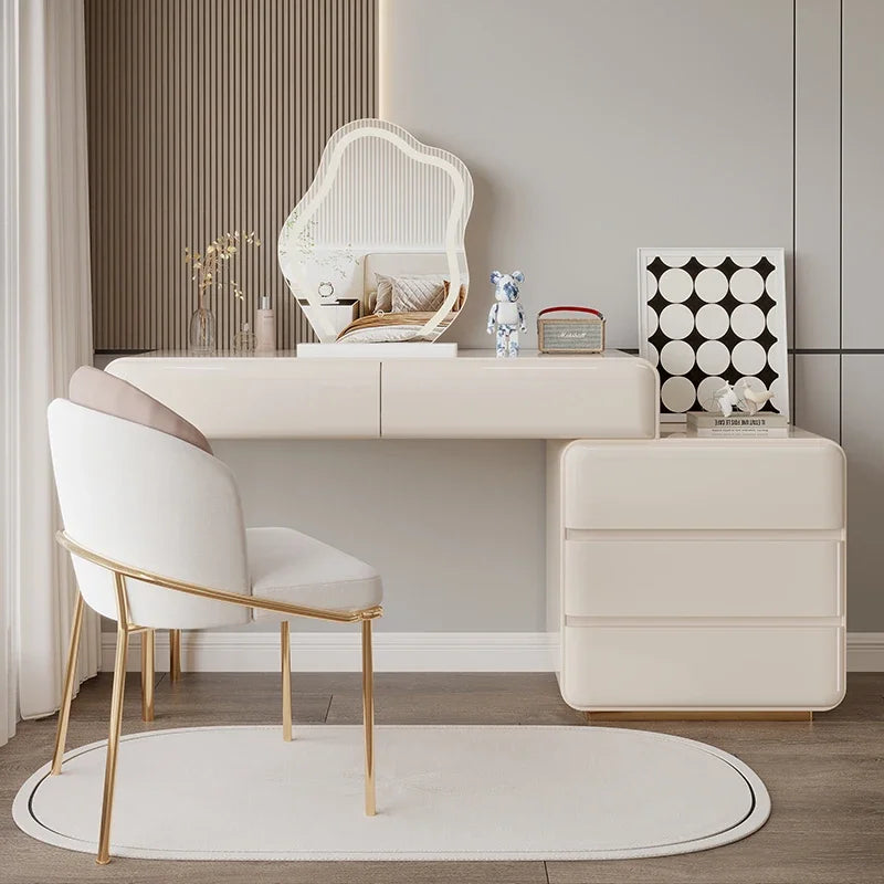 Decoration Vanity Table Dresser Storage Bedroom Vanity Table Drawer Tocador De Maquillaje Mueble Con Espejo Bedroom Furniture