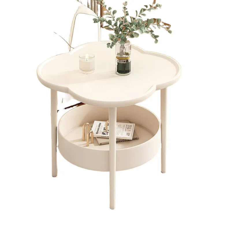 Living Room Sofa Table Furniture Small Design Coffee Table with Hidden Storage Circular Corner Bedside Modern Desk