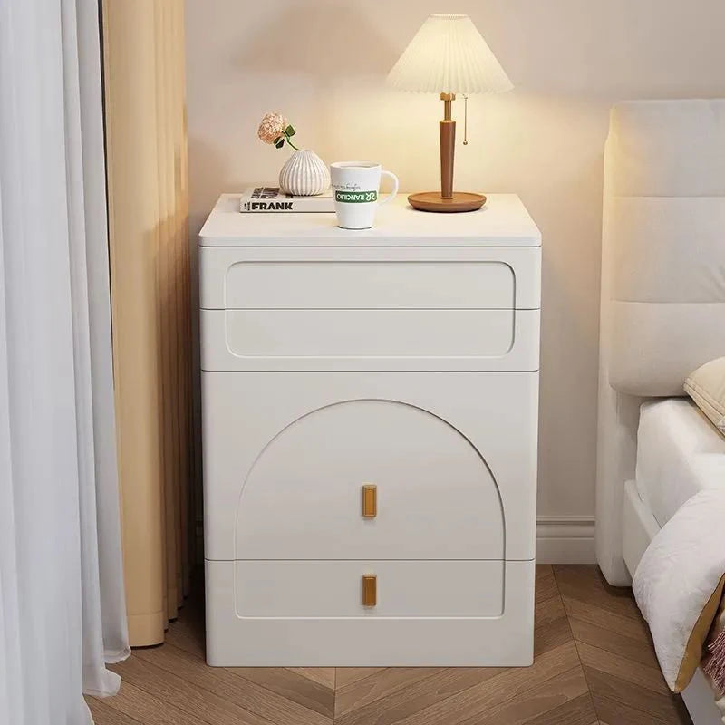 Bedroom Makeup Vanities Illuminated Dressing Table Jewelry Toiletries Storage Locker Bedside Cabinet Vanity Table with Mirror
