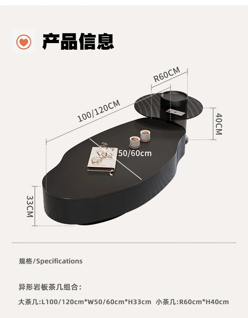 Modern Simple Coffee Table Decor Luxury Unique Design Coffee Table Premium Effect Table Basse De Salon Living Room Furniture