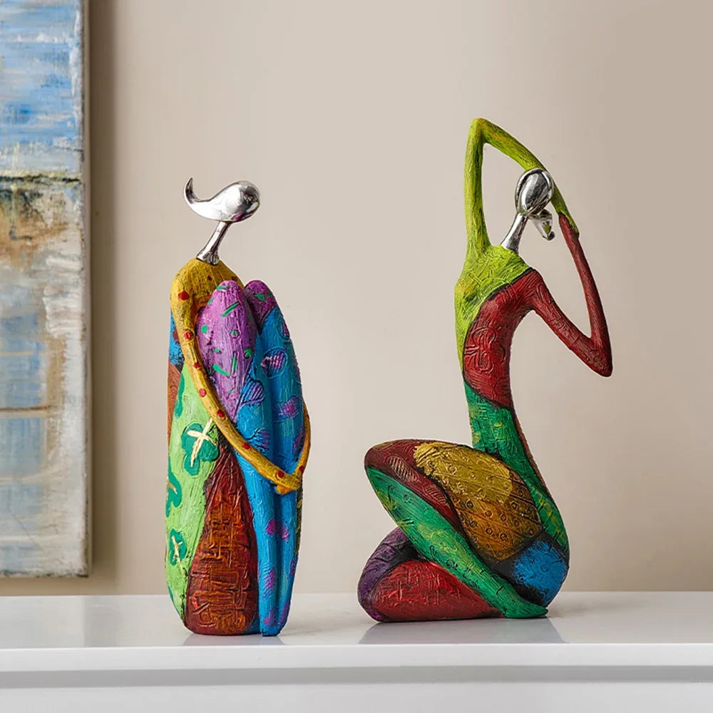 Desk Decoration Christmas Gift Creative Abstract Home Decoration Character Sculpture Living Room Desktop Decoration Ornaments