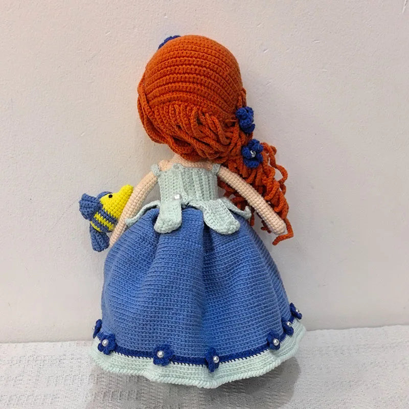 Crochet Dolls Anime Doll Princess Ariel Doll Birthday Gifts Home Deco Finshed Dolls