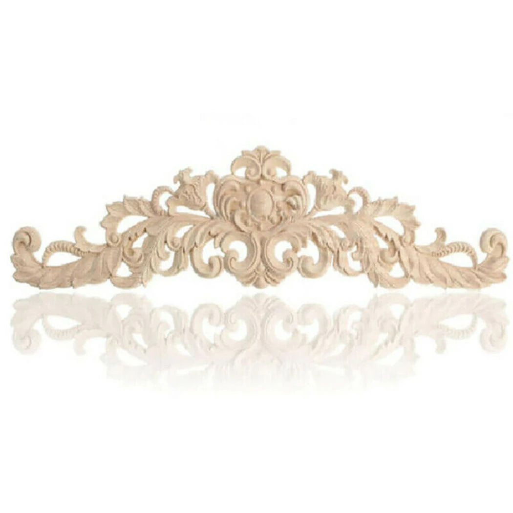 Wooden Carved Applique Furniture Mouldings Decal DIY Corner Onlay Decoration Frame Cupboard Cabinet Decal Furiture Decor