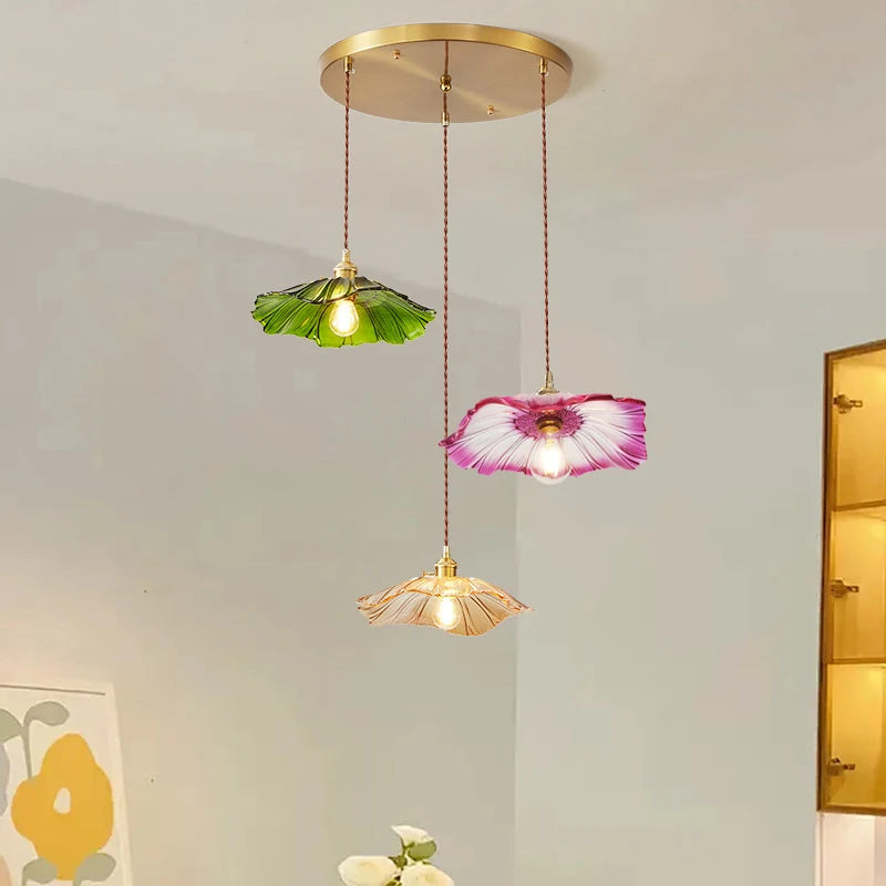 Home Decoration Lighting Retro Pendant Lamp Glass Hanging Lamp Living Room Dining Kitchen Island Chandelier Indoor Ceiling Light