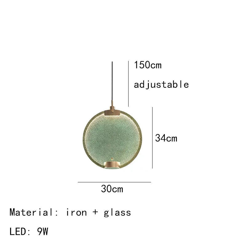Horo pendant light led Round White Pink light Art Deco Gold Metal glass lamp For Dining Room spot lamp Kitchen Bedside Lamp