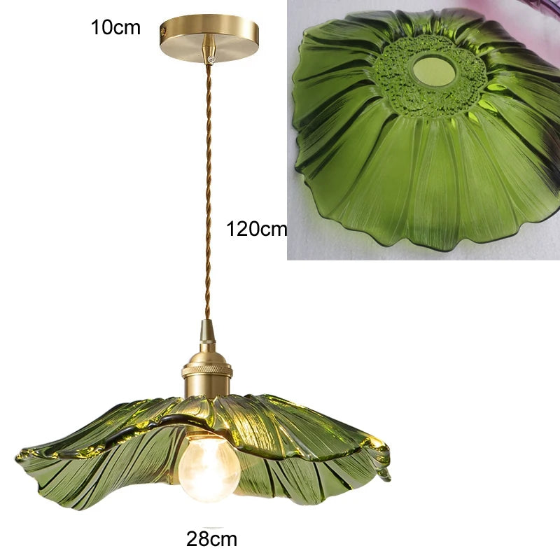 Home Decoration Lighting Retro Pendant Lamp Glass Hanging Lamp Living Room Dining Kitchen Island Chandelier Indoor Ceiling Light