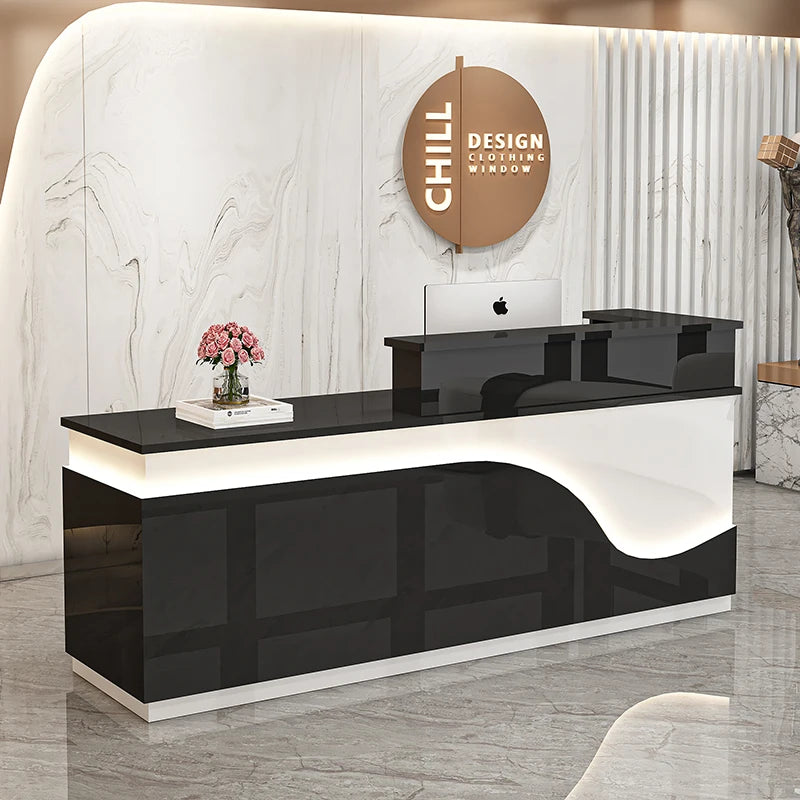 Display Kitchen Reception Desks Decorations Counter Desk Reception Desks Beauty Salon Mostrador Negocio Commercial Furniture