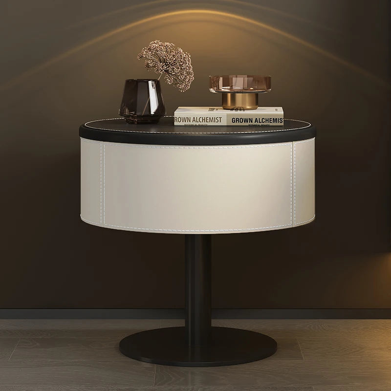Design Unique Trendy Bedside Table Creative Style Simple Glamour Night Table Luxury Elegant Mesita De Noche Bedroom Furniture