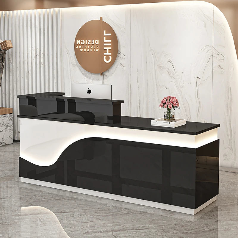 Display Kitchen Reception Desks Decorations Counter Desk Reception Desks Beauty Salon Mostrador Negocio Commercial Furniture