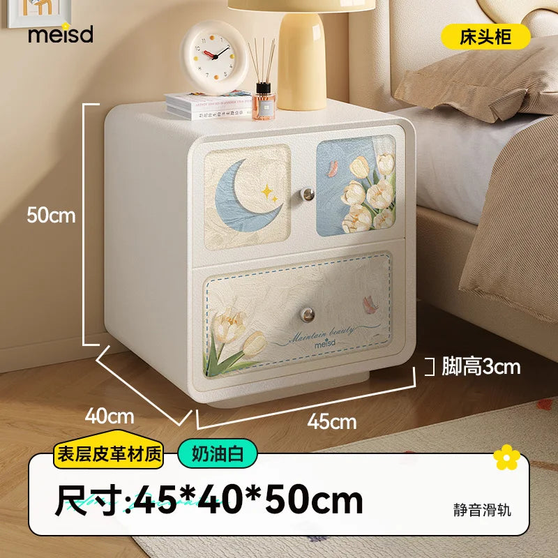 Decoratio Modern Night Table Elegant Minimalist Aesthetic Drawers Nightstand Cute Organize Mesitaa De Noche Bedroom Furniture