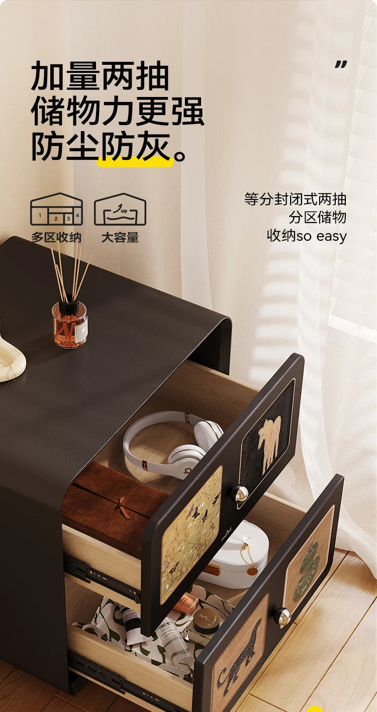 Decoratio Modern Night Table Elegant Minimalist Aesthetic Drawers Nightstand Cute Organize Mesitaa De Noche Bedroom Furniture