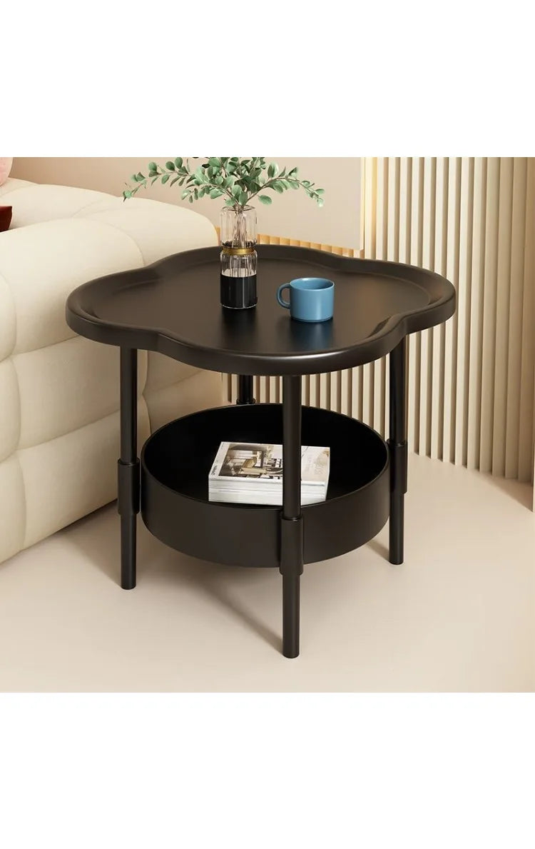 Living Room Sofa Table Furniture Small Design Coffee Table with Hidden Storage Circular Corner Bedside Modern Desk