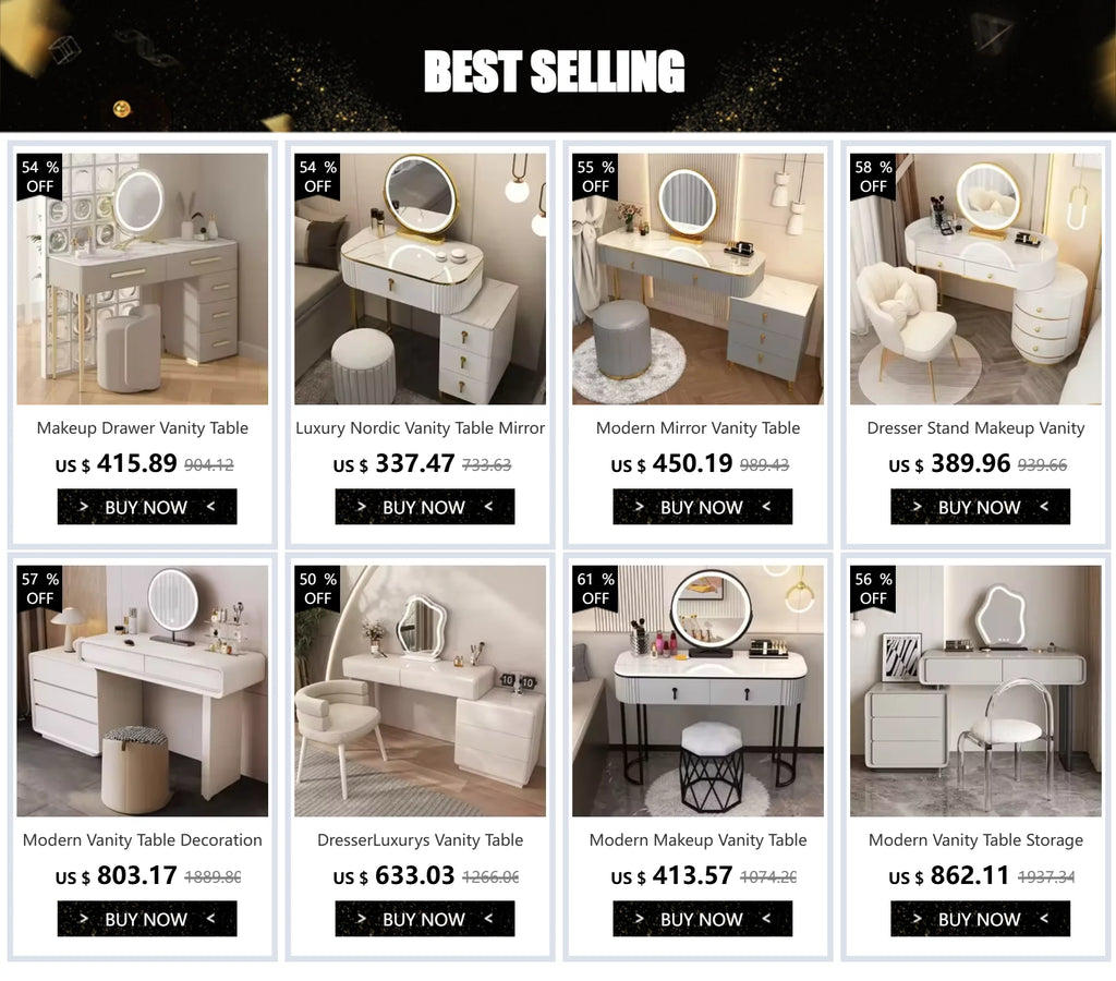 Decoration Vanity Table Bedroom Modern Storage Vanity Table Dresser Drawer Coiffeuse De Chambre Maquillage Bedroom Furniture