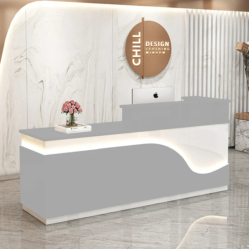 Display Kitchen Reception Desks Decorations Counter Desk Reception Desks Beauty Salon Mostrador Negocio Commercial Furniture