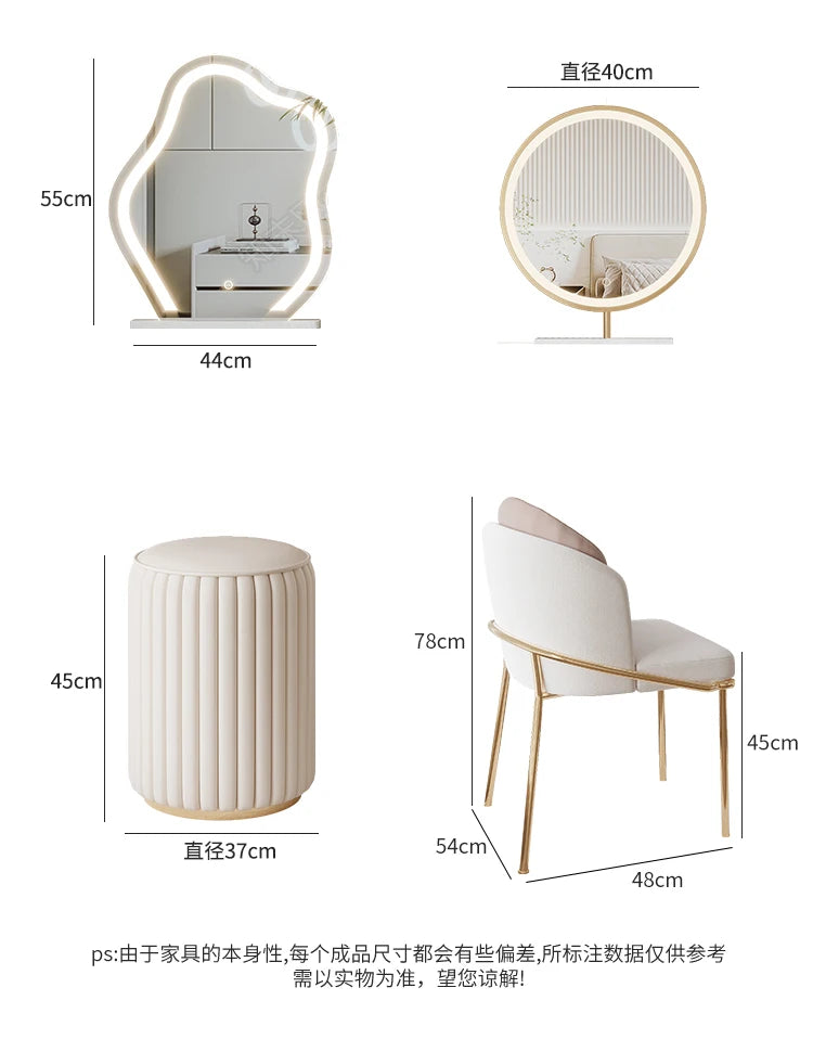 Decoration Vanity Table Dresser Storage Bedroom Vanity Table Drawer Tocador De Maquillaje Mueble Con Espejo Bedroom Furniture