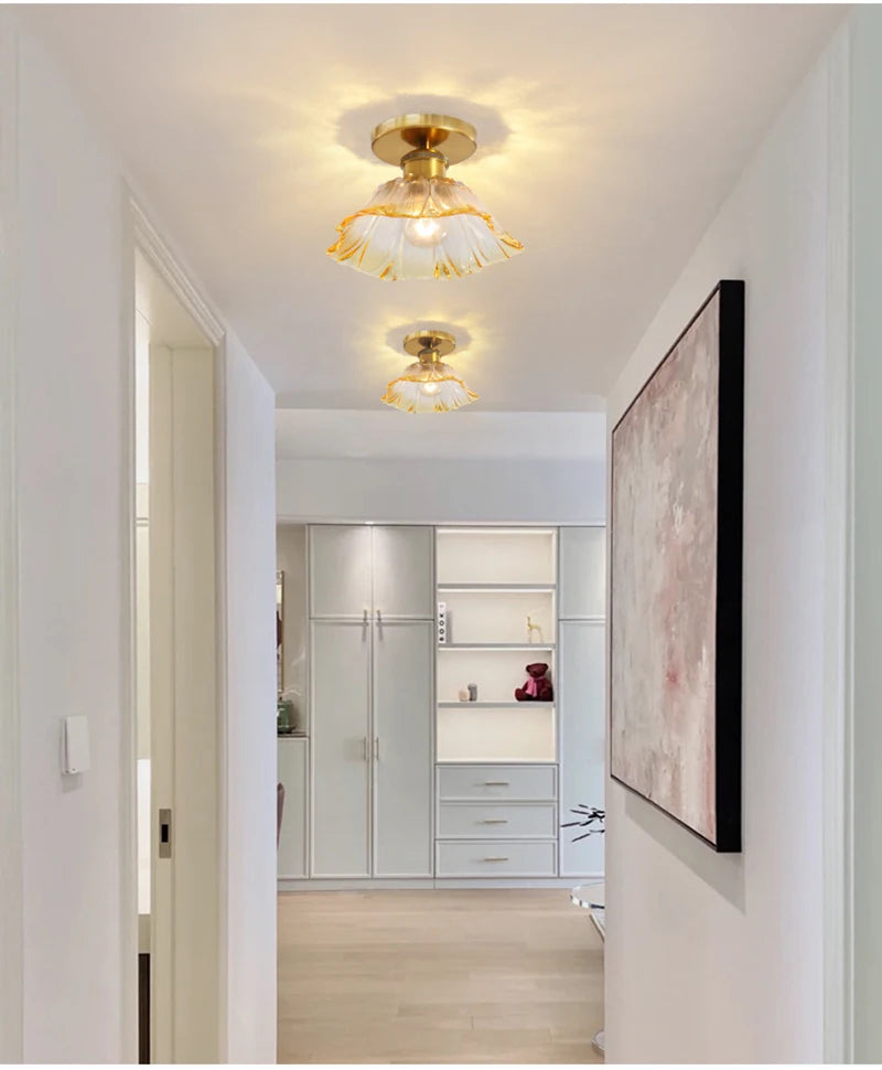 Home Decoration Lighting Retro Pendant Lamp Glass Hanging Lamp Living Room Dining Kitchen Island Chandelier Indoor Ceiling Light