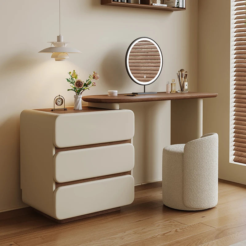 Makeup Desk Dressing Table Trendy Nordic Glamour Simple Style Design Vanity Table Space Saving Penteadeira Bedroom Furniture