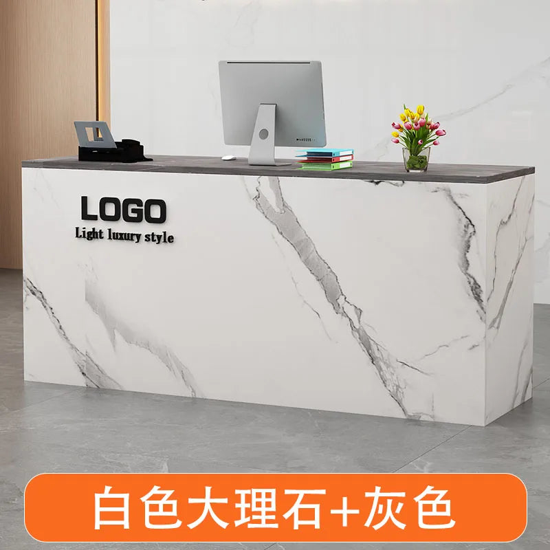 Display Modern Reception Desks Decorations Beauty Salon Reception Desks Checkout Counter Mostrador Negocio Commercial Furniture