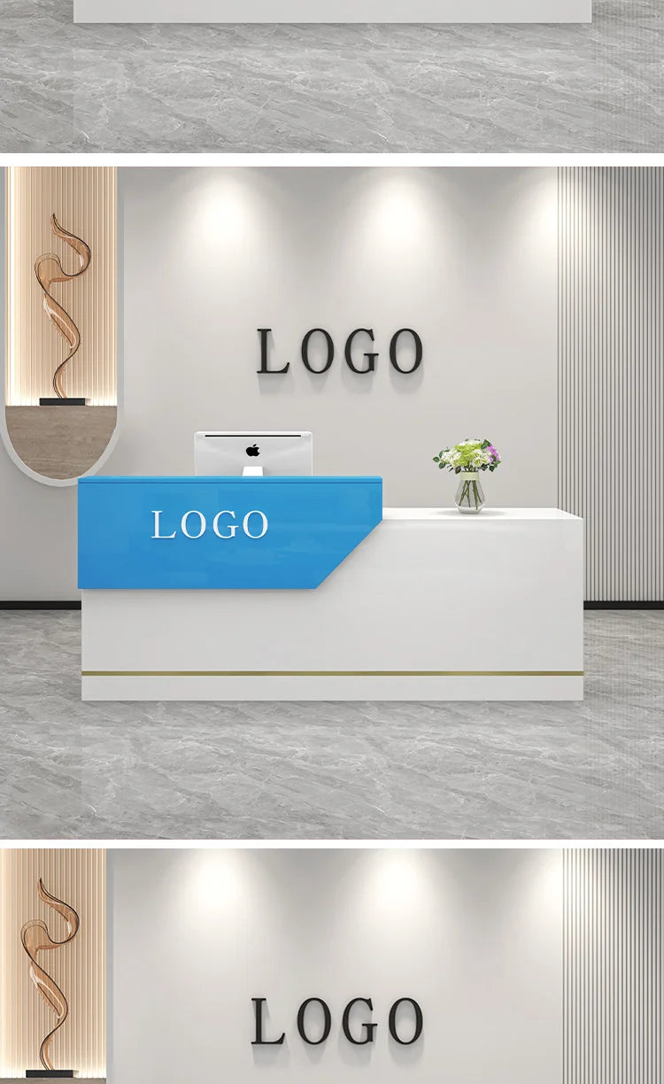 Decoration Reception Desks Displaycheckout Counter Reception Desks Beauty Salon Mostrador Negocio Commercial Furniture