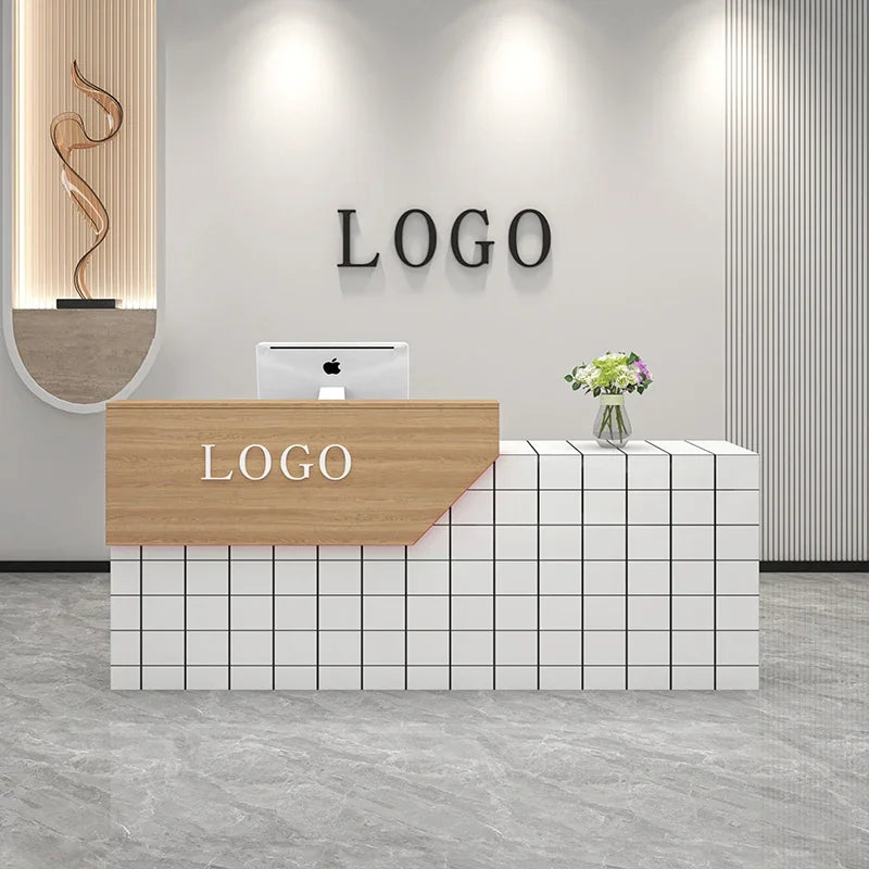 Decoration Reception Desks Displaycheckout Counter Reception Desks Beauty Salon Mostrador Negocio Commercial Furniture