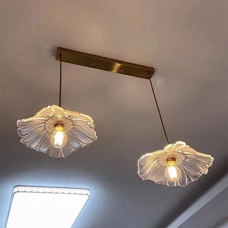 Home Decoration Lighting Retro Pendant Lamp Glass Hanging Lamp Living Room Dining Kitchen Island Chandelier Indoor Ceiling Light