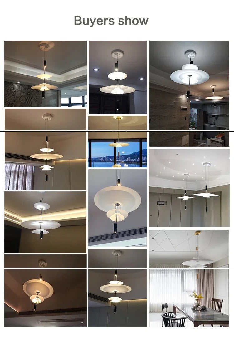 Designer Personality LED Hanging Lamp Flying Saucer Home Decor Denmark Dining Table Bar Living Room UFO Pendant Lamps