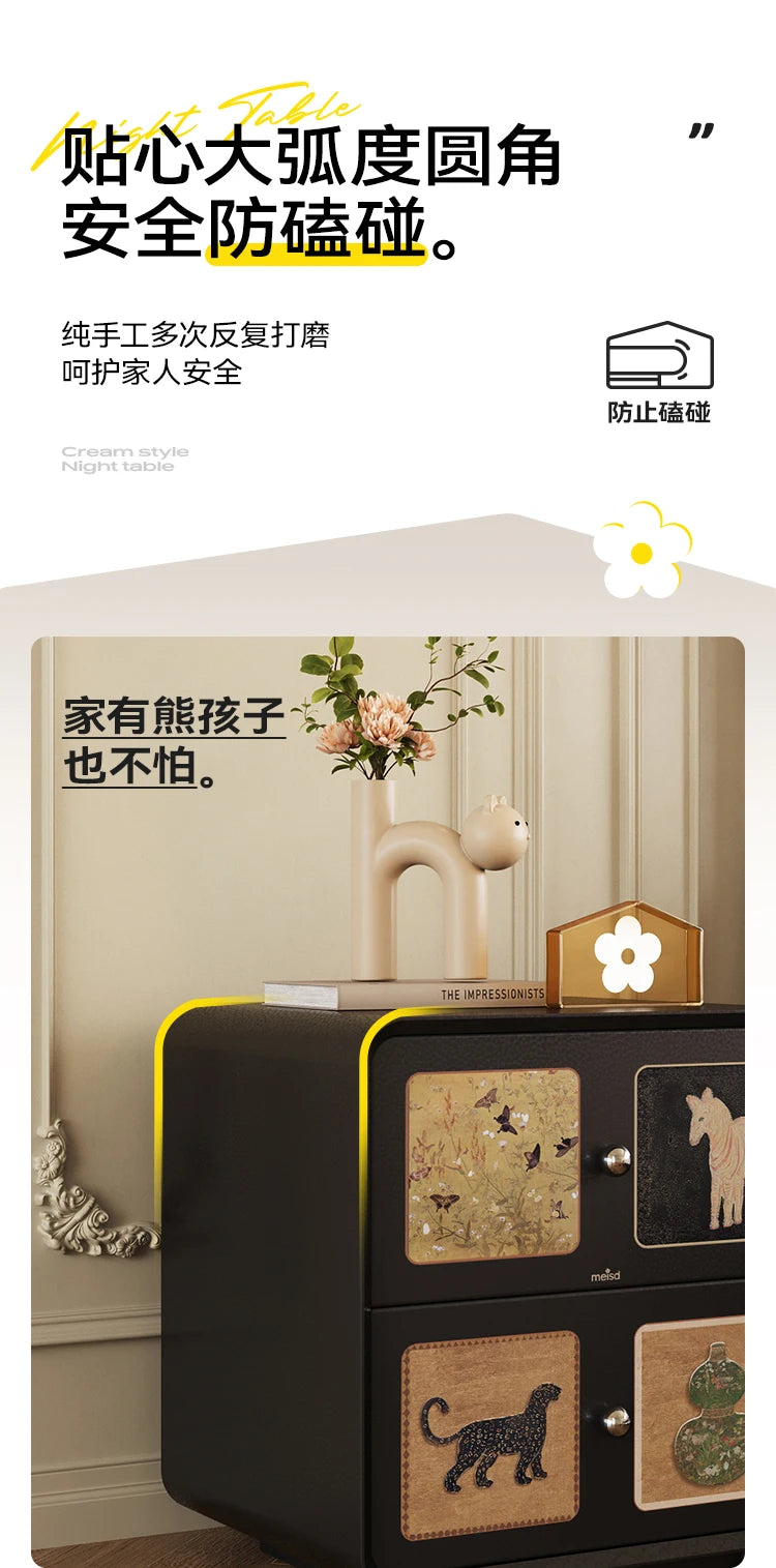 Decoratio Modern Night Table Elegant Minimalist Aesthetic Drawers Nightstand Cute Organize Mesitaa De Noche Bedroom Furniture