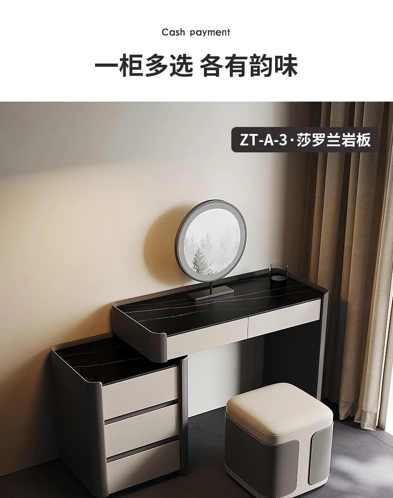 Decoration Drawer Vanity Table Living Room Modern Vanity Table Dresser Coiffeuse Avec Miroir Et Tabouret Bedroom Furniture