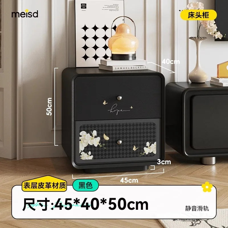 Decoratio Modern Night Table Elegant Minimalist Aesthetic Drawers Nightstand Cute Organize Mesitaa De Noche Bedroom Furniture